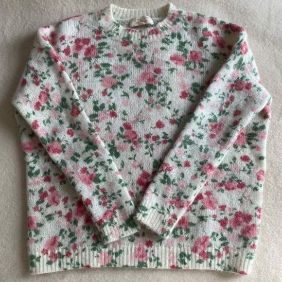 Sezane Amaya Sweater in Ecru/ Multicolor size medium - Picture 3 of 6